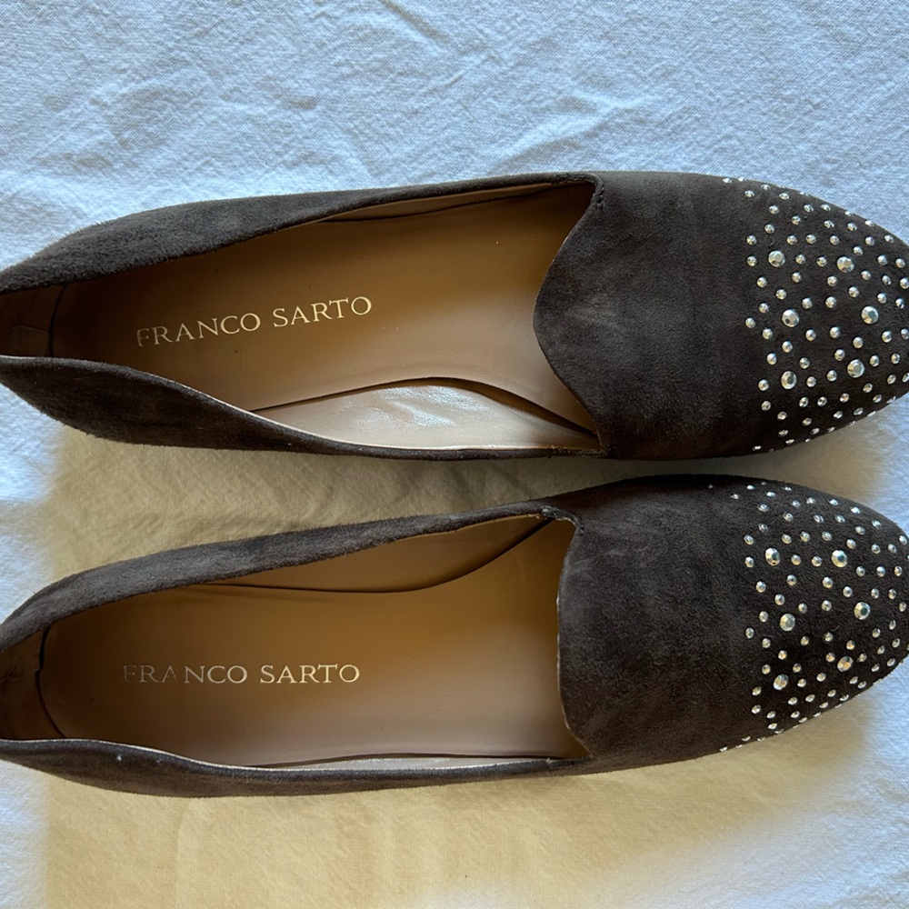 FRANCO SARTO suede flats 8 1/2